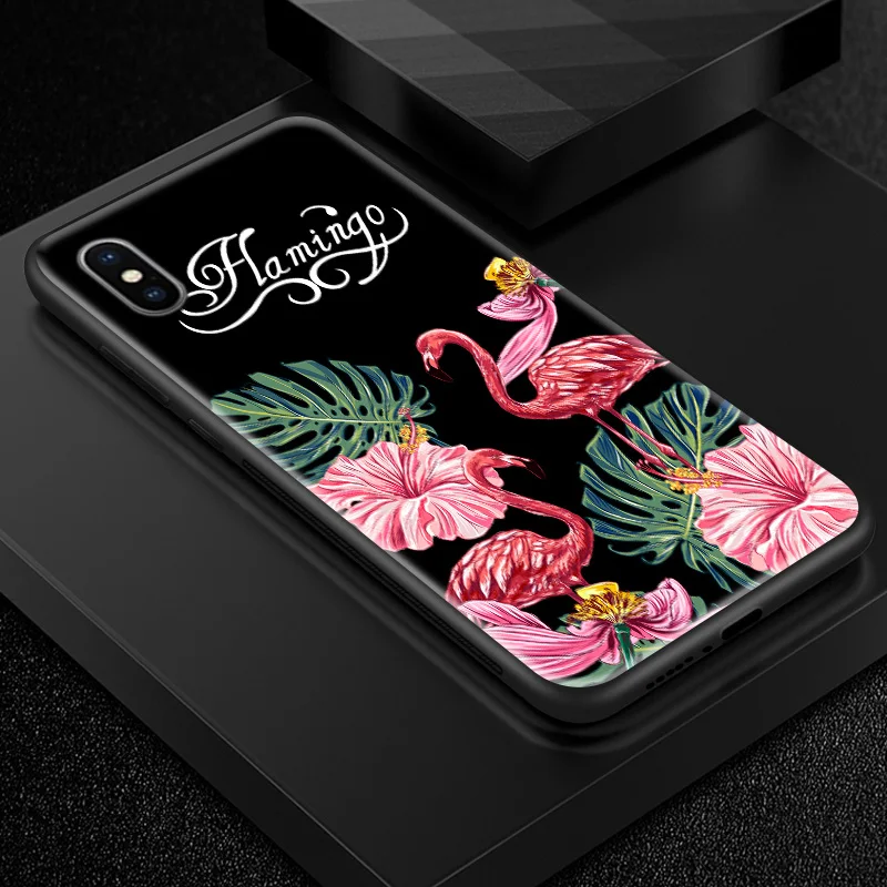 W350 Закаленное стекло чехол для iPhone 5 5S SE 6 6S 7 8 Plus X XR XS MAX TPU рамка дизайн Цветочный для OnePlus 3 3T 5 5T 6 6T 7 7 Pro Capa - Цвет: W350