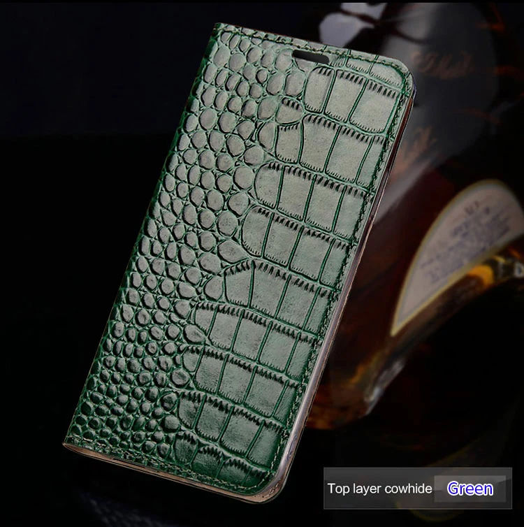 Зеленый Чехол из натуральной кожи для Apple iPhone 11 11 Pro Max 7 8 X XS XR XS max 6s 8 7 plus 6 s e слот для карт держатель Роскошный откидной Чехол для телефона - Цвет: Зеленый