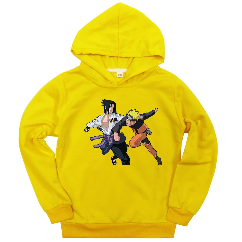 Hoodies 13 Коллекция года, толстовки с капюшоном для мальчиков и девочек детские зимние тонкие толстовки Повседневный свитер с принтом Наруто для малышей Детские спортивные топы, костюм - Цвет: Hoodies 13