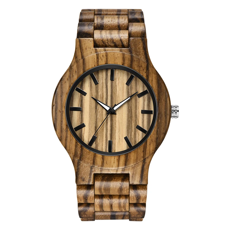 Дропшиппинг, Креативные мужские часы из натурального дерева, ручной работы, бамбуковые, новые модные мужские и женские часы, деревянный браслет, кварцевые наручные часы - Цвет: Q1003