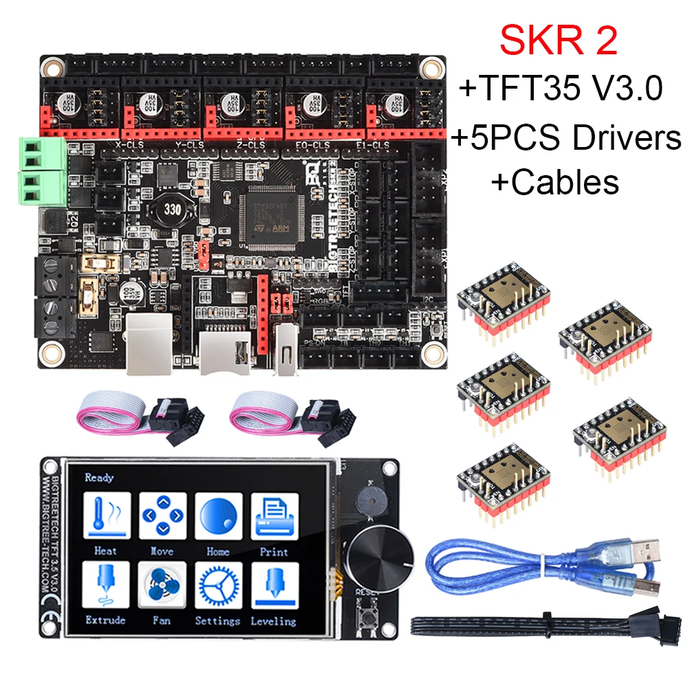 BIGTREETECH SKR 2 Панель управления VS 1 4 V1.4 Turbo TFT35 V3.0 + BLtouch TMC2209 TMC2208 3D части для Ender 3 V2 PRO