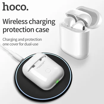 

HOCO Solf Silicone Wireless Charging Case For Airpods headset Accessories Protective Cover Wireless Charger For Apple AirPod