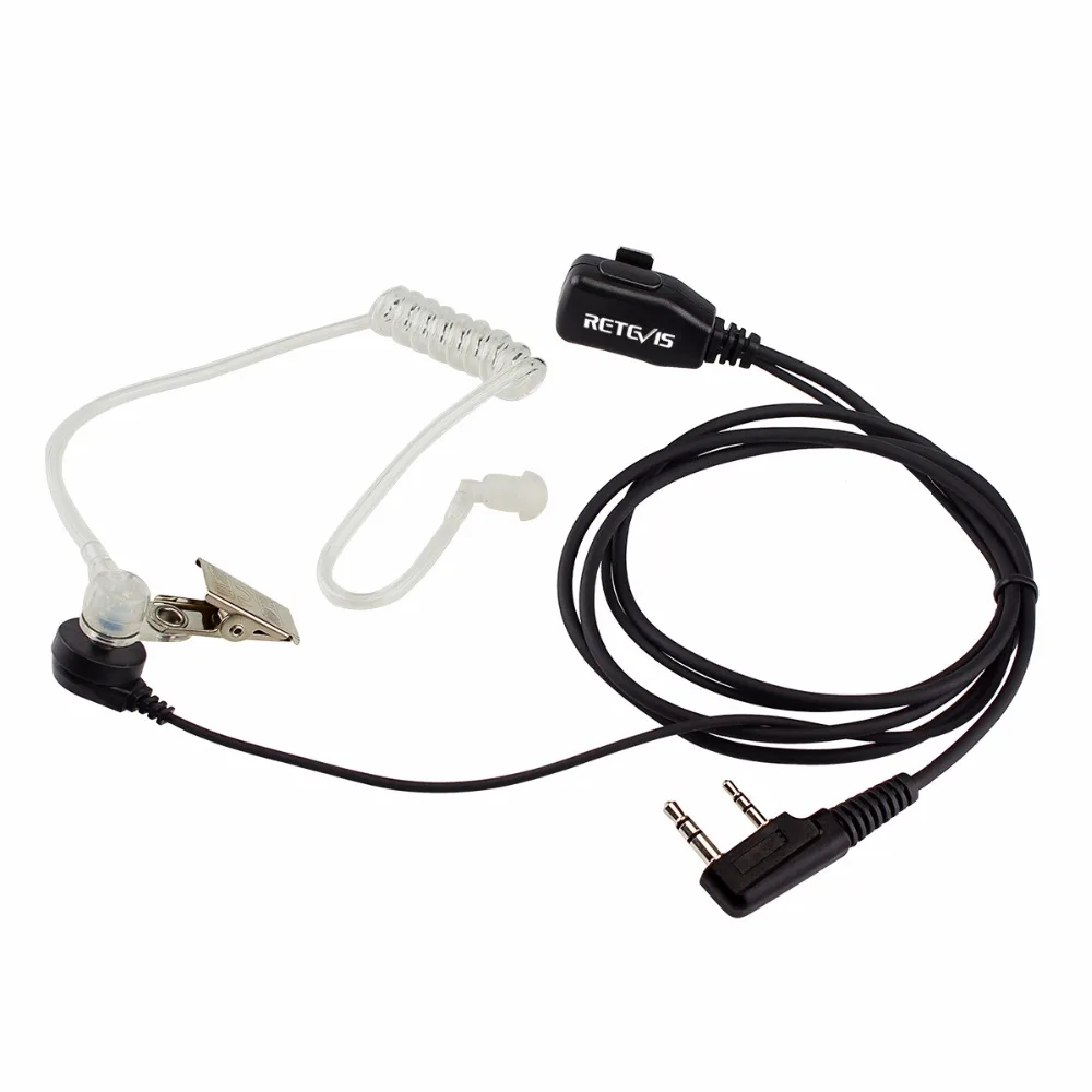 Retevis PTT MIC портативная рация с наушниками гарнитура для KENWOOD BAOFENG UV-5R BF-888s Retevis H777 RT22 TYT HYT Walkie Talkie C9003A