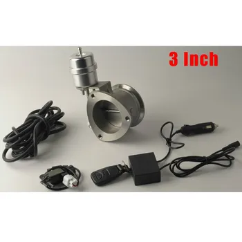

universal 3 inch polishing exhaust cutout pipe with Vacuum Push Remote Control
