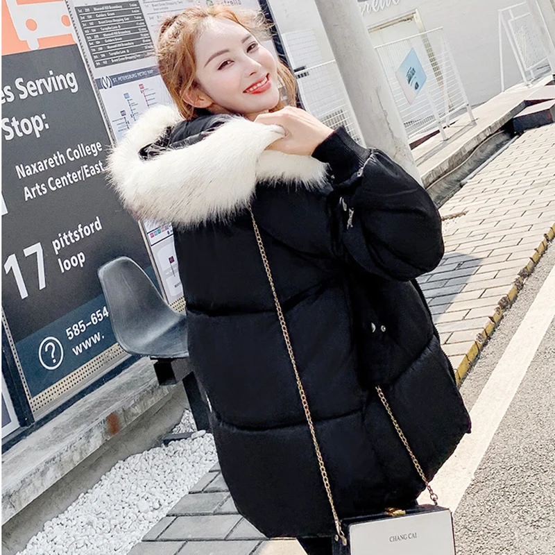 Down Jacket Women 2019 Winter Ultra Light Villus Hat Duck Warm Female Long Sleeve Coat Outwear | Женская одежда