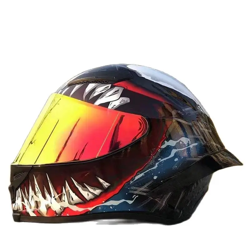 Venom Full Face Motorcycle Racing Helmet Safety Hat