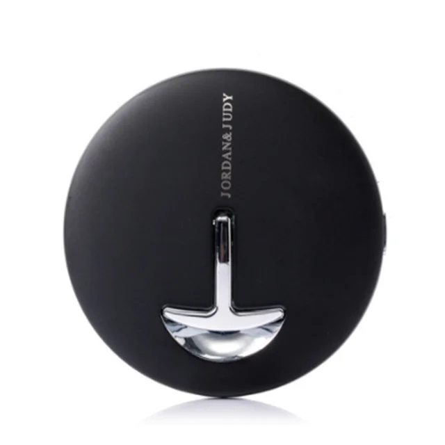 black Xiaomi HD зеркало для макияжа, светодиодный светильник, косметическое зеркало, мини портативное сенсорное управление, чувствительное зеркало для красоты - Цвет: black