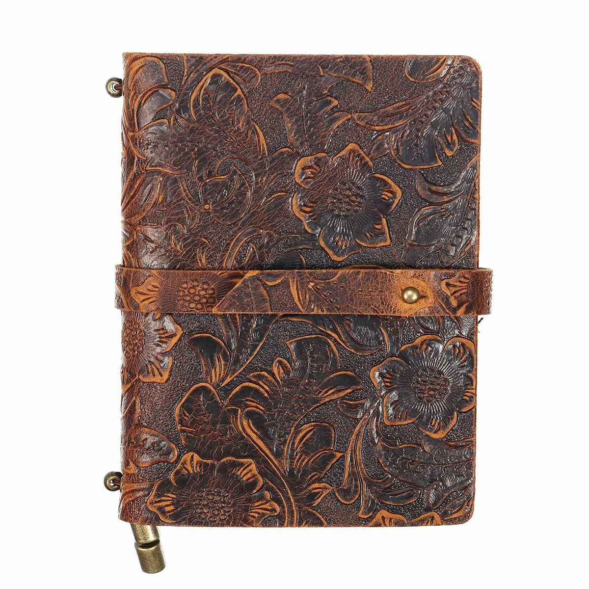 

Notebook Notepad Vintage Anchors PU Leather Note Book Traveler Journal Diary Handmade Embossed Stitched Notebook