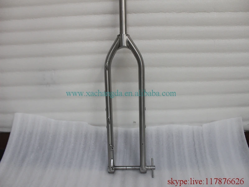 Титановый mtb frok с thru осями dropouts и post mount custom titanium road frok