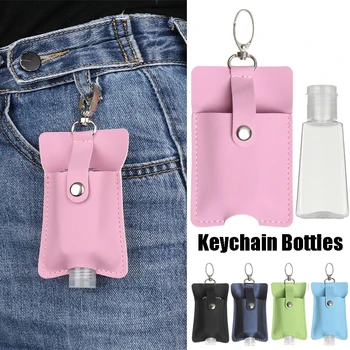 

30ml Outdoor Travel Portable Hand Sanitizer Bottles for Bag Backpack with Key Ring Sub-bottling Empty Refillable Bottles