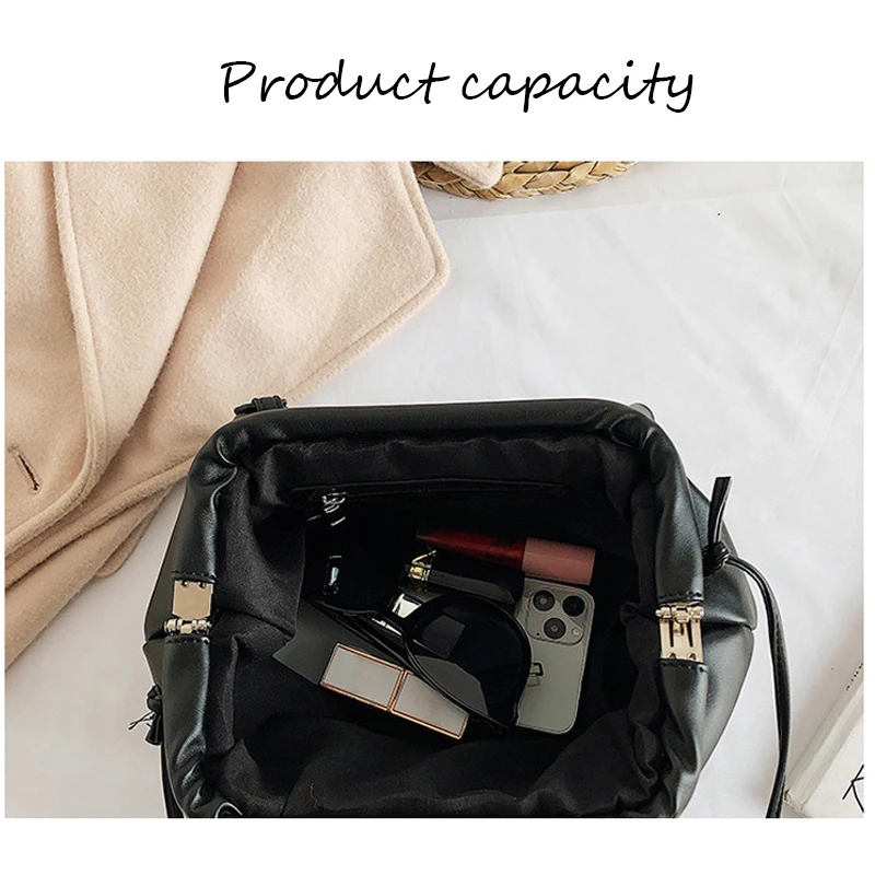 Women Messenger Bag Simple Dumplings Designer Retro New Fashion Cloud Female Crossbody Shoulder Bag Tide Handbag Clutch Bag