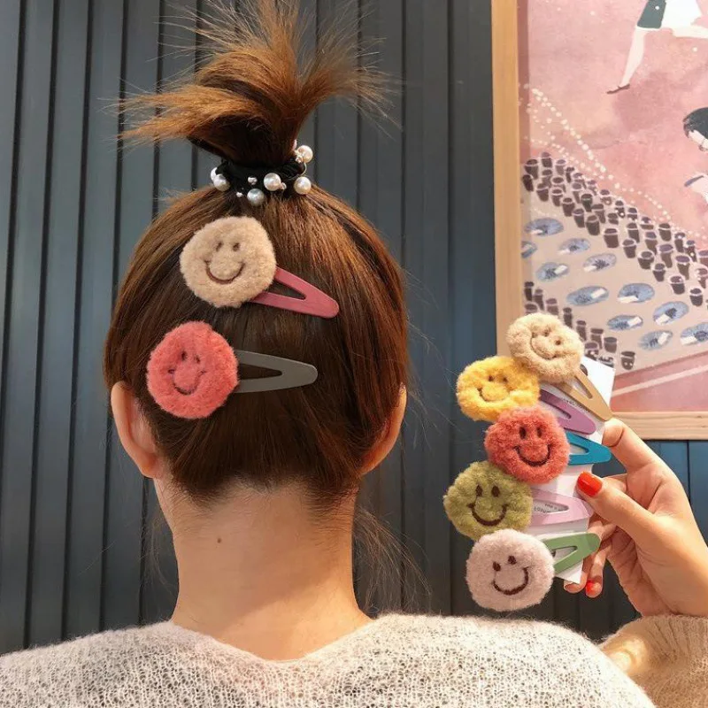 Colorful Clip Smiley Hair Clip