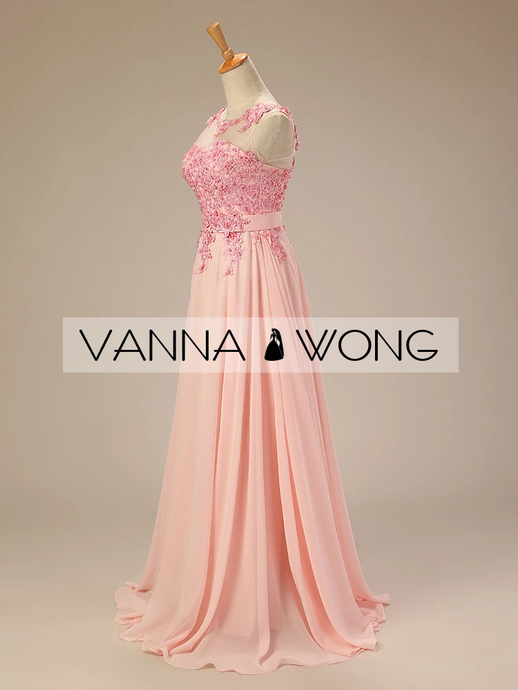 robe de soiree новые модные розовые длинные жемчужные аппликации vestido de festa вечерние кружевные платья подружки невесты