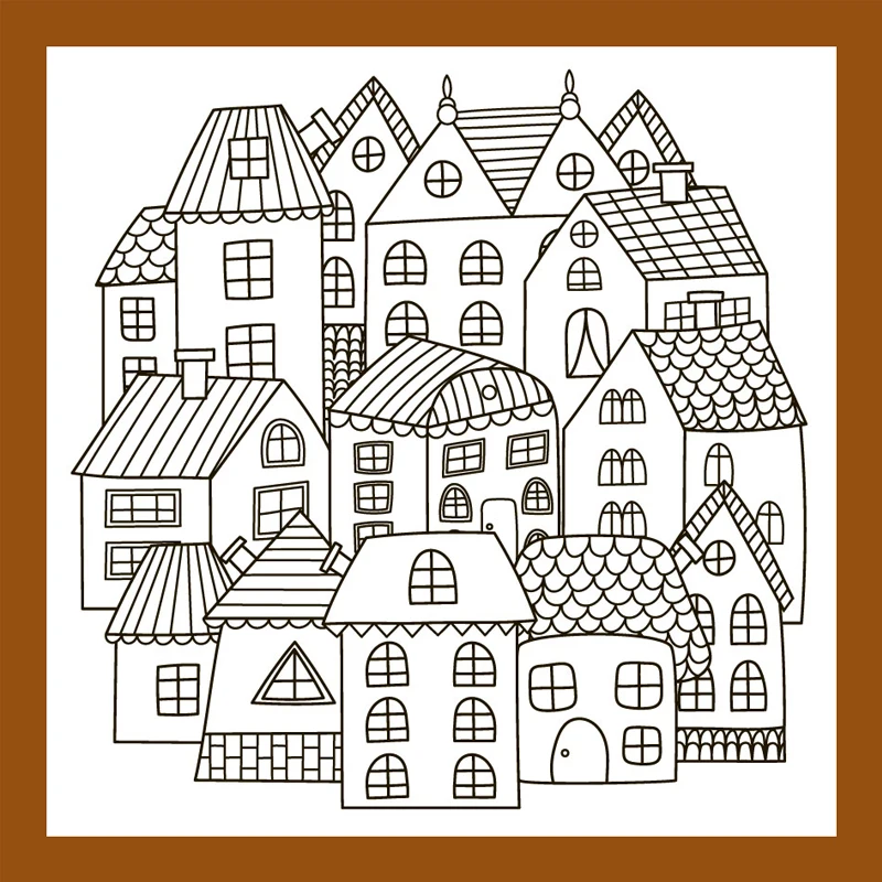 ZATWBS Building house Clear Stamps For DIY Scrapbooking/Card Making/Album Decorative Rubber Stamp Crafts - Цвет: 108