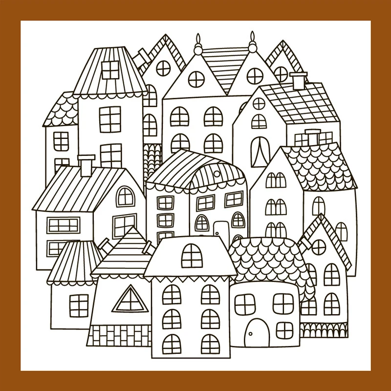 108 ZATWBS Building house Clear Stamps For DIY Scrapbooking/Card Making/Album Decorative Rubber Stamp Crafts - Цвет: 108