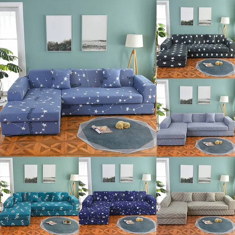 Elastic For Living Room Hot Sale Sofa Cover High Quality Popular 1PC Geometric Couch Cover L Shaped Decoration