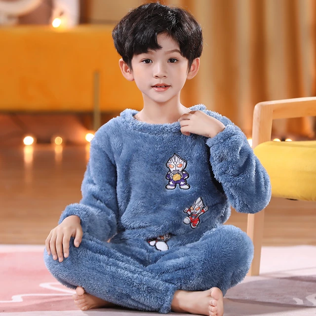 Pullover-pijamas de felpa para niños y niñas, ropa de franela cálida, traje  de dormir, Otoño e Invierno _ - AliExpress Mobile