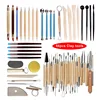 Arts Crafts Clay Sculpting Tools Pottery Carving Tool kit  Pottery & Ceramics Ceramics Wooden Handle Modeling Clay Tools ► Photo 1/6