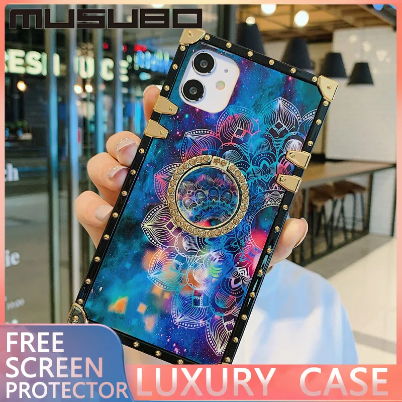 MUSUBO противоударный квадратный чехол для iPhone 12 11 PRO MAX XSMAX XR 6 7 8 PLUS SE телефона с