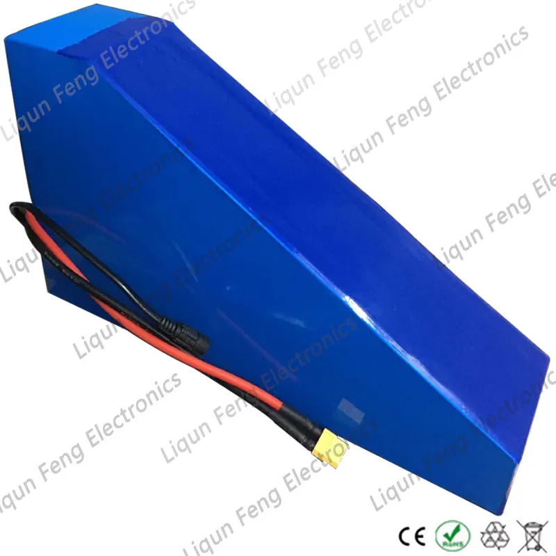 52V 2000W треугольная батарея 35AH EBike Batttery 51 8 V использовать SANYO GA/SAMSUNG литиевая с 50A BMS +
