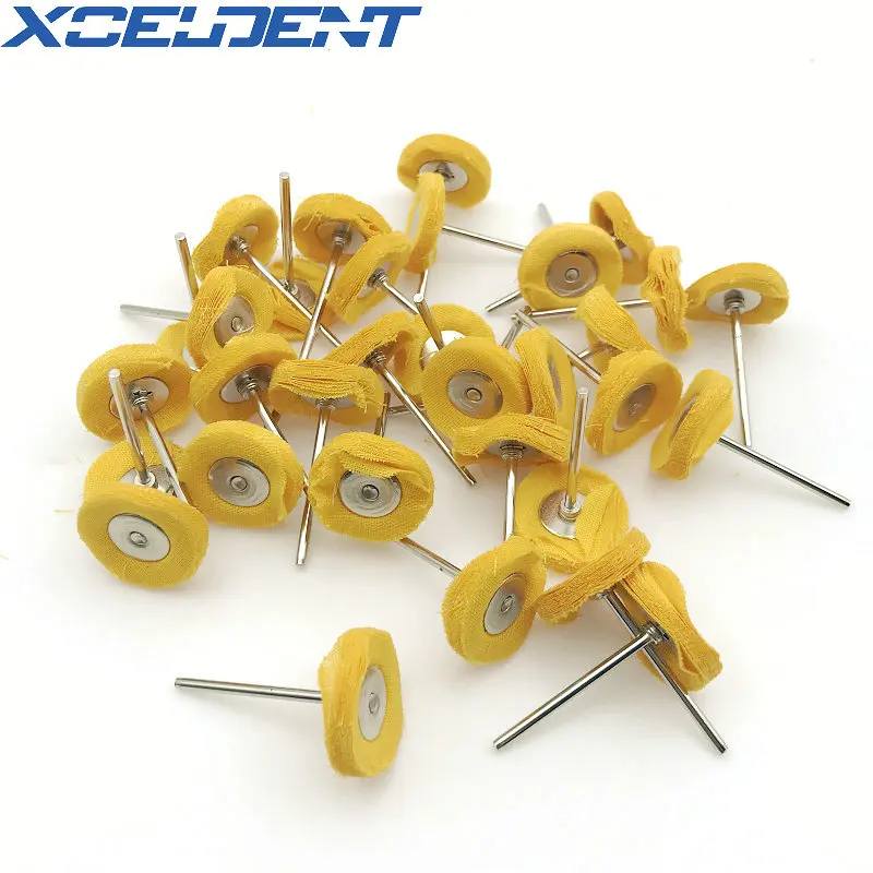 100pcs/bag Dental Lab Brush Polishing Wheel Polishers for Rotary Tools 2.35mm Dentistry Tools