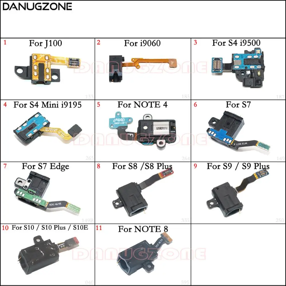 Аудиоразъем для наушников разъем гибкий кабель Samsung Galaxy S7 Edge S8 S9 Plus + S10 S10E S4 Mini i9500