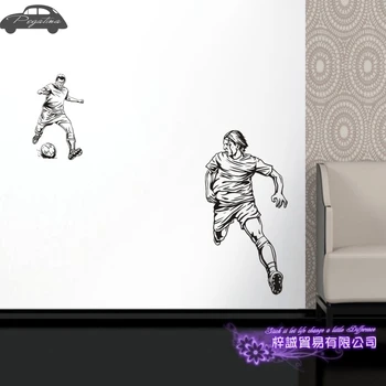 

Football Player Wall Sticker Sports Decal Kids Room Decoration Posters Vinyl Car Soccer Player Decal