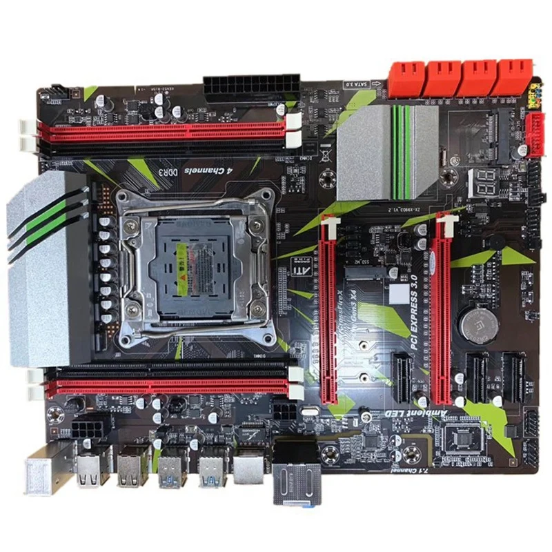 X99 LGA2011-V3 высокоскоростной модуль 4 канала DDR3 профессиональная материнская плата