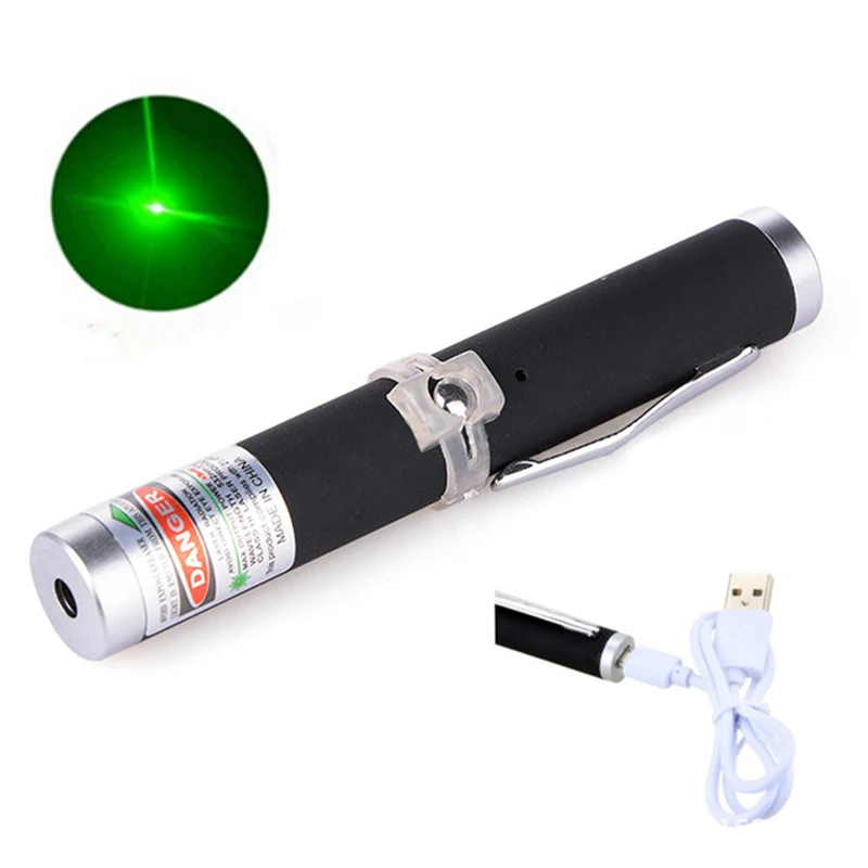USB Green Red Laser Pointer 5MW 532nm Continuous Line Range Portable Single Point Starry Lazer | Спорт и развлечения