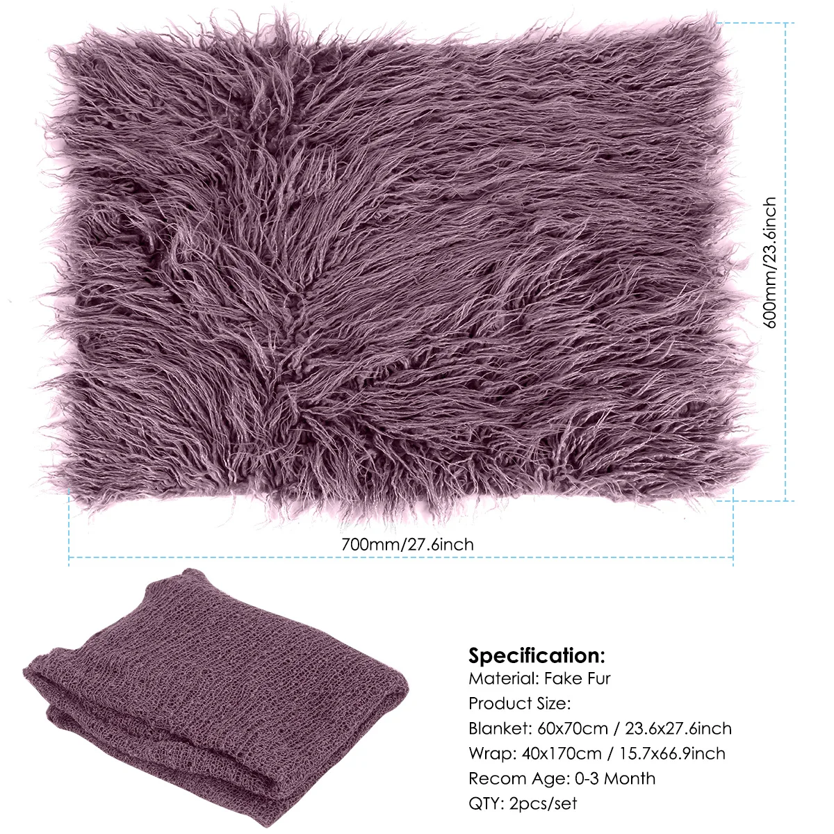 Newborn Faux Fur Prop Basket Filler Stuffer Photo Props Baby Fotografia Photography Backdrop Background Blanket Infant Shoot