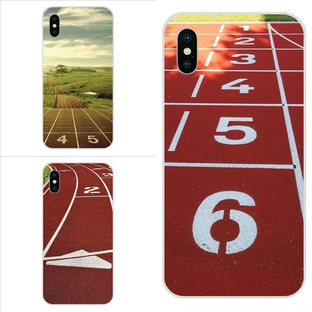 Для LG K50 Q6 Q7 Q8 Q60 X power 2 3 Nexus 5 5X V10 V20 V30 V40 Q Stylus TPU Capa Athletics Track Start Line Lovable | Мобильные