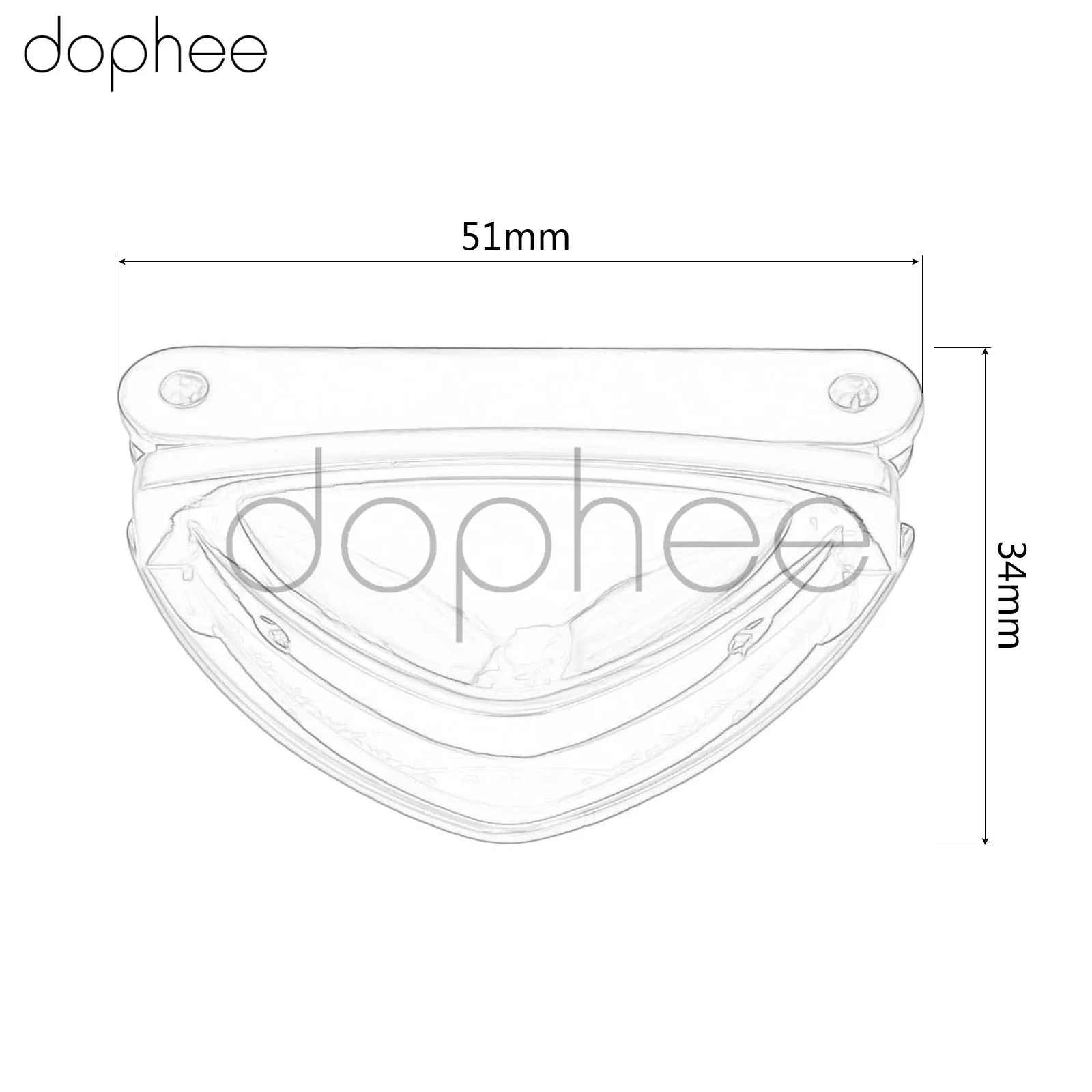 Dophee 1 комплект запорный замок застежка защелка застежки-пряжки для кожаной сумки Сумка кошелек DIY 4 цвета