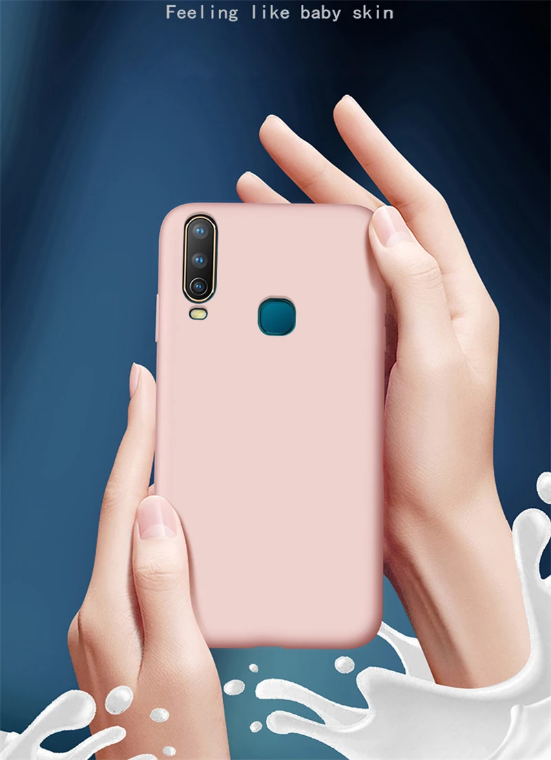 Конфетный, TPU чехол для Vivo Y17 чехол из углеродного волокна, украшенные кисточками Жидкий чехол для телефона для Vivo Y66 Y67 Y71 Y79 Y83 Y93 Y97 Y3 Y15 Y12 крышка