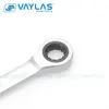 VAYLAS – clé combinée à tête fixe et extrémité ouverte, outil à main de réparation, poli mat de 10mm, 72T ► Photo 3/6