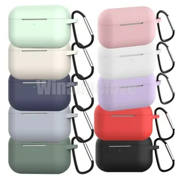 

500pcs/lot earphone Silicone Case Wireless Bluetooth earphone cover for airpods pro Case Cover Earphone Case For Air Pods pro