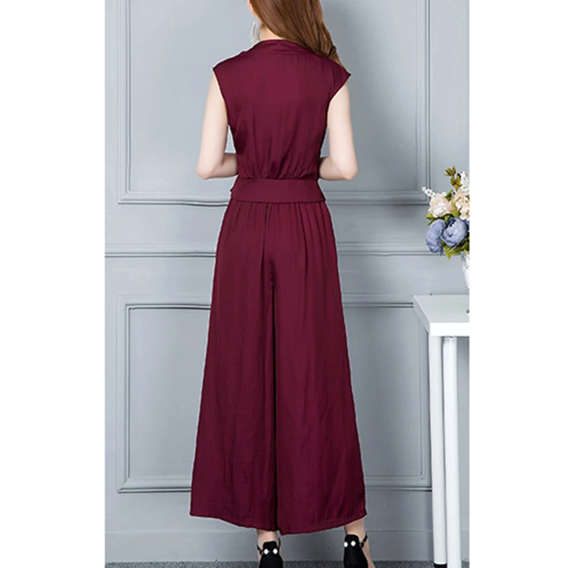 Женский костюм из двух предметов Летний Тонкий пиджак и брюки с широкими