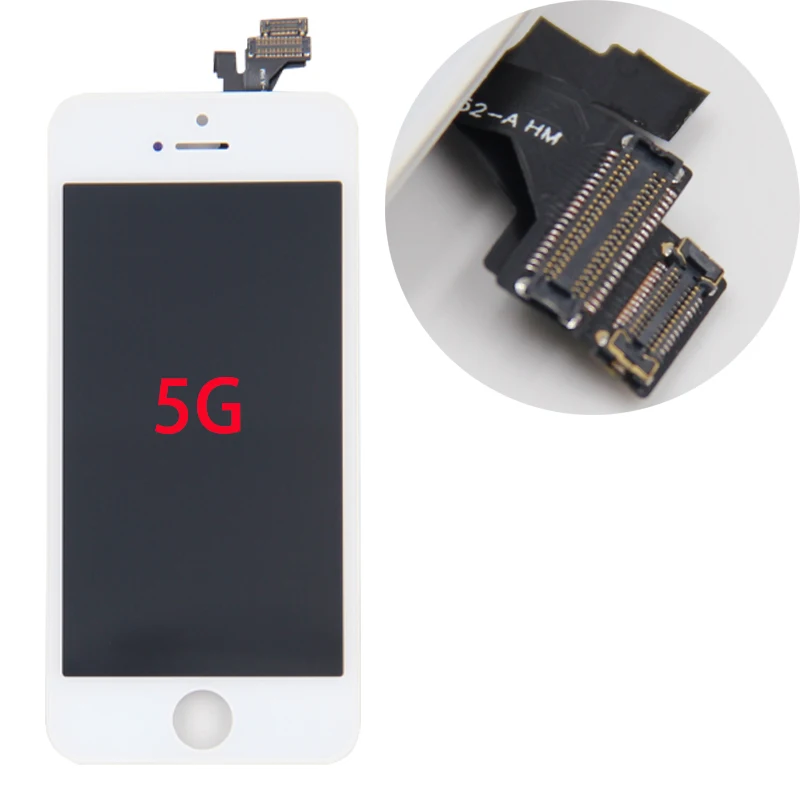 Класс AAAA+++ ЖК-дисплей для iPhone 5 5G 5S 5C SE кодирующий преобразователь сенсорного экрана в сборе. Без битых пикселей+ с подарками