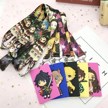 

Anime Demon Slayer Kimetsu No Yaiba Neck Strap Lanyard For Keys USB ID Card Badge Holder Mobile Phone Straps Webbing Necklace