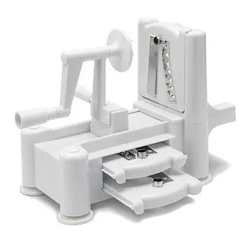 

Kitchen Spiral Master Vegetable Cutter, 5 Stainless Steel Slicer Blades Cut