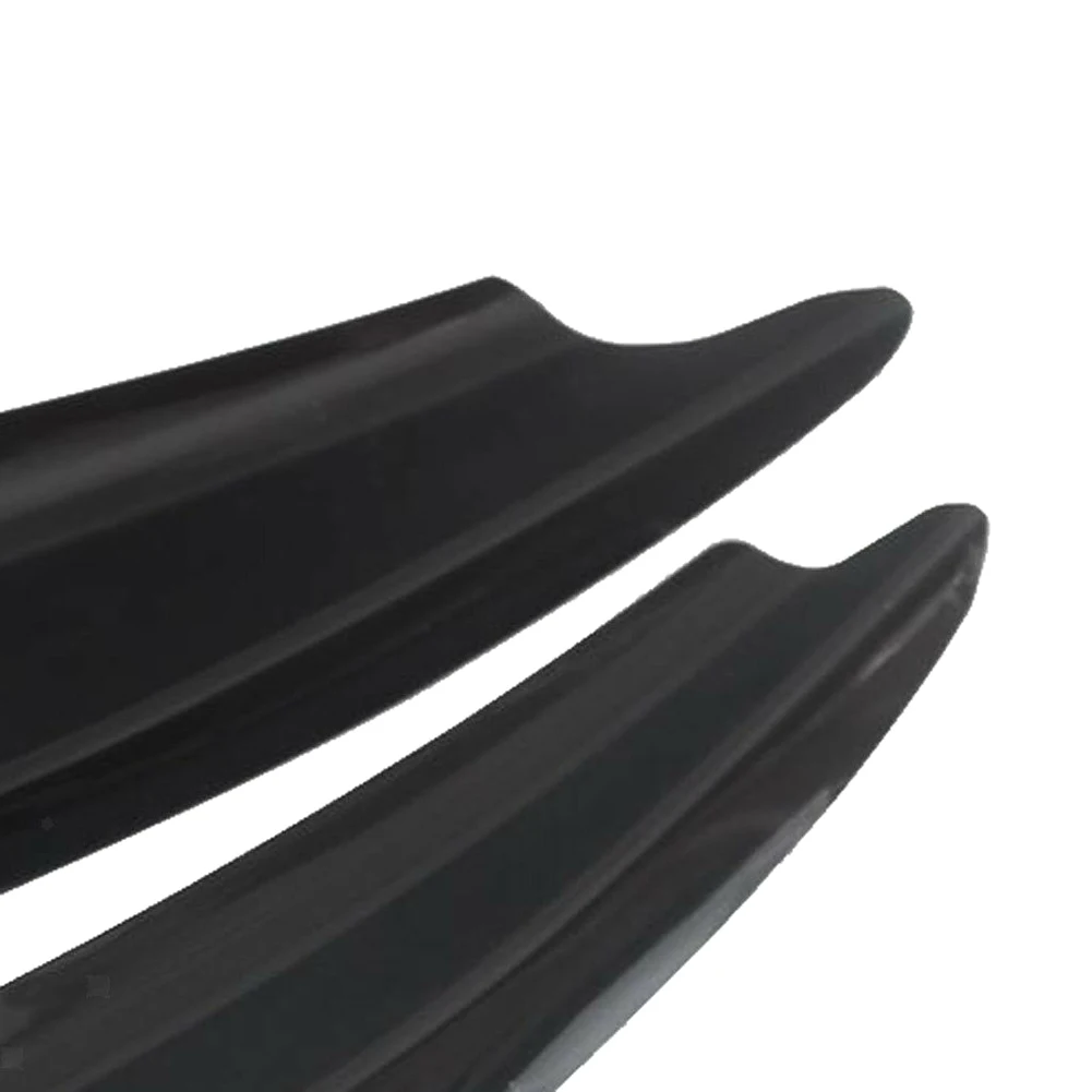 4 шт передний бампер боковые Canards сплиттер плавники Универсальный черный прочный легко установить