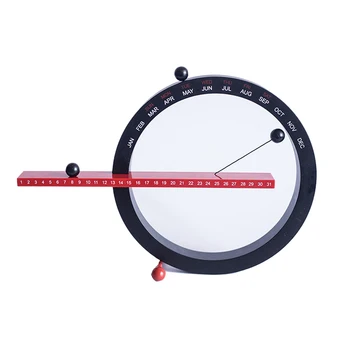 

Perpetual Desktop Calendar Indoor Office European Style Wall Clock Bedroom Magnetic Ornaments Living Room Crafts Practical Gifts