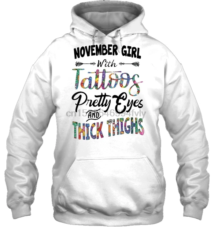 Мужская толстовка November Girl с татуировками красивые глаза и толстые бедра цветочный вариант женская уличная одежда