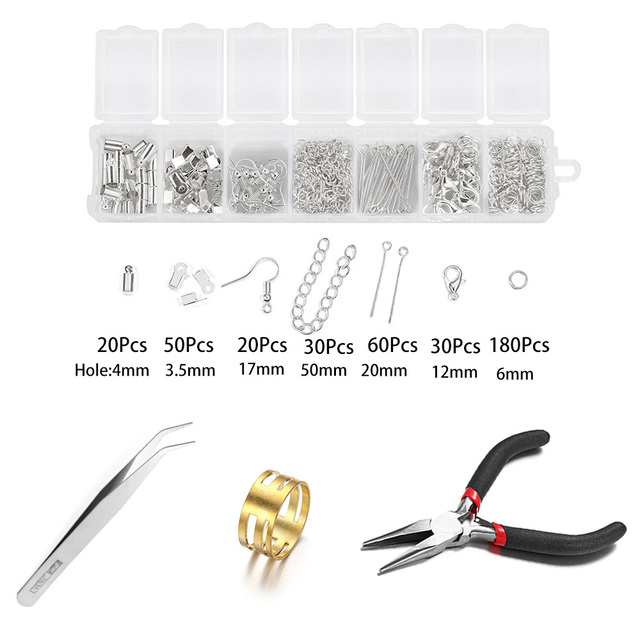 Accessories Jewelry Findings Set Jewelry Making Tools Lobster Clasp Open Jump Rings For DIY Jewelry Making Supplies Kits