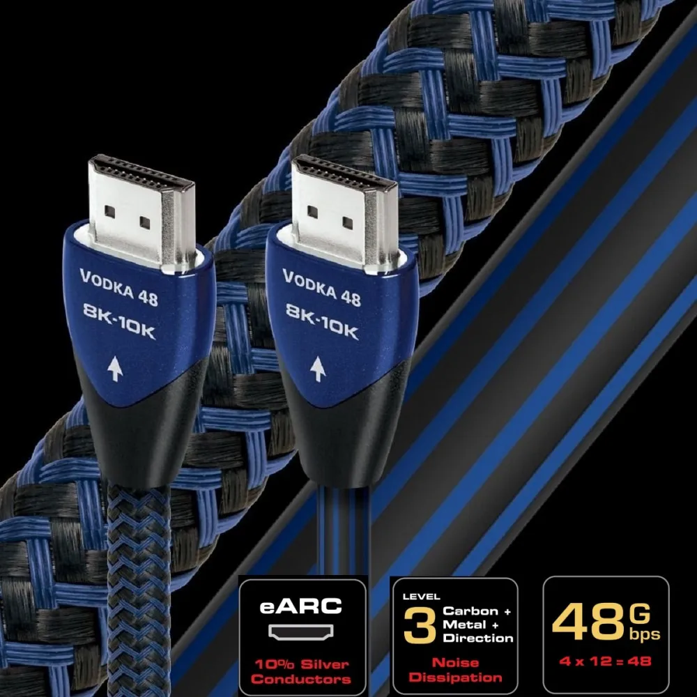 Hi-Fi Audioquest 8K водка HDMI-совместимый кабель de vIdeo AV TV 48 Гбит/с Ultra HD 5 0 оригинальная