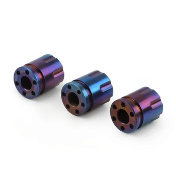 

1pcs Titanium Alloy Knife Beads Outdoor Camping Knife Lanyard EDC Gadgets DIY Pendant Paracord Rope Buckle