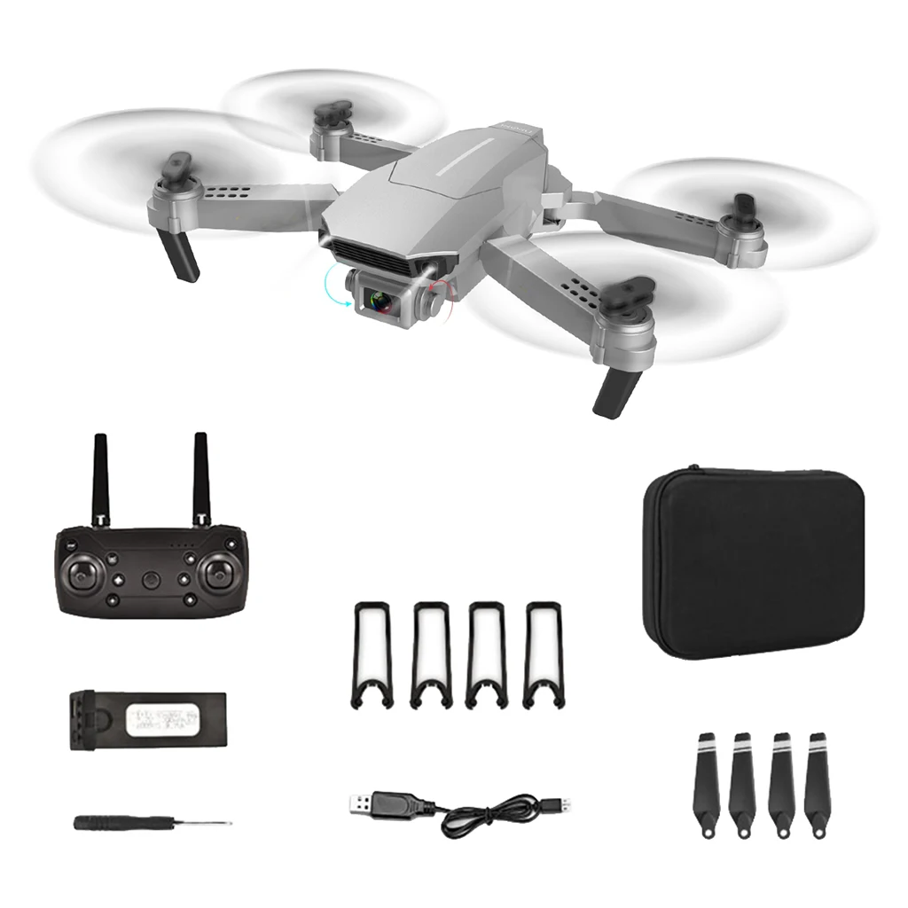 E98 RC Drone with 4K HD Camera Headless Mode Altitude Hold Foldable Quadcopter Toys Remote Control Drones for Kids Birthday Gift