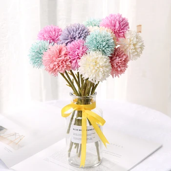 

10pcs Silk Artificial Flower Carnation Bouquet For Wedding Home Decoration DIY Wreath Gift Box Scrapbooking Craft Fake Flower