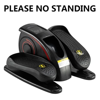 

Elliptical Machine Leg Trainer ABS Iron American Plug Electric Model With Remote Control Black & Red