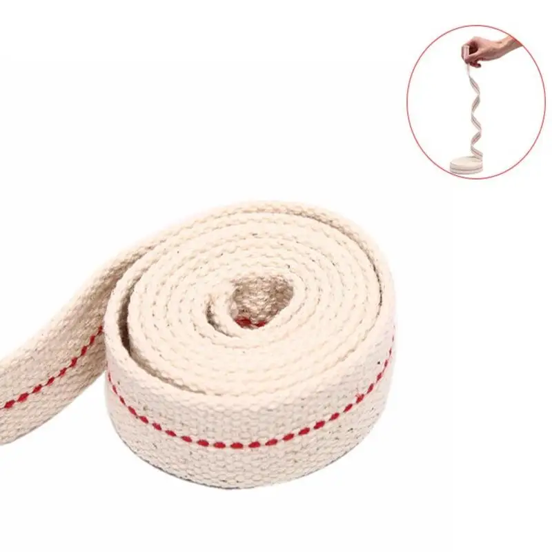 0.5/0.60.9/1.3/2.2CM DIY Material Strong Flat Cotton Wick Core For Kerosene Burner Stove Lighting Lantern Oil Lamp Making