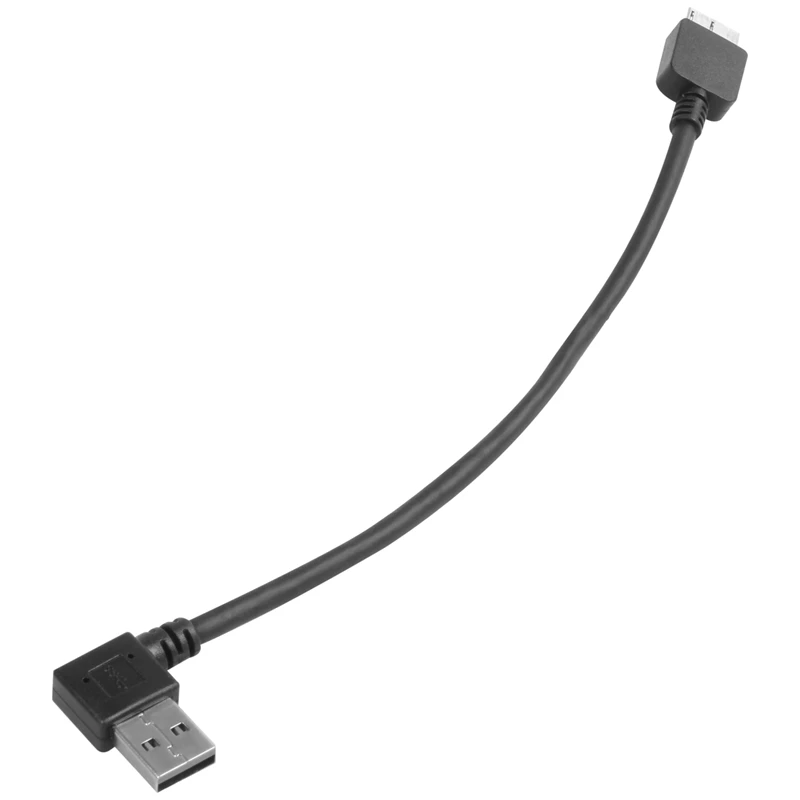 Черный переходник с прямым углом USB 3 0 типа А папа на Micro B папа|Кабели HDMI| |